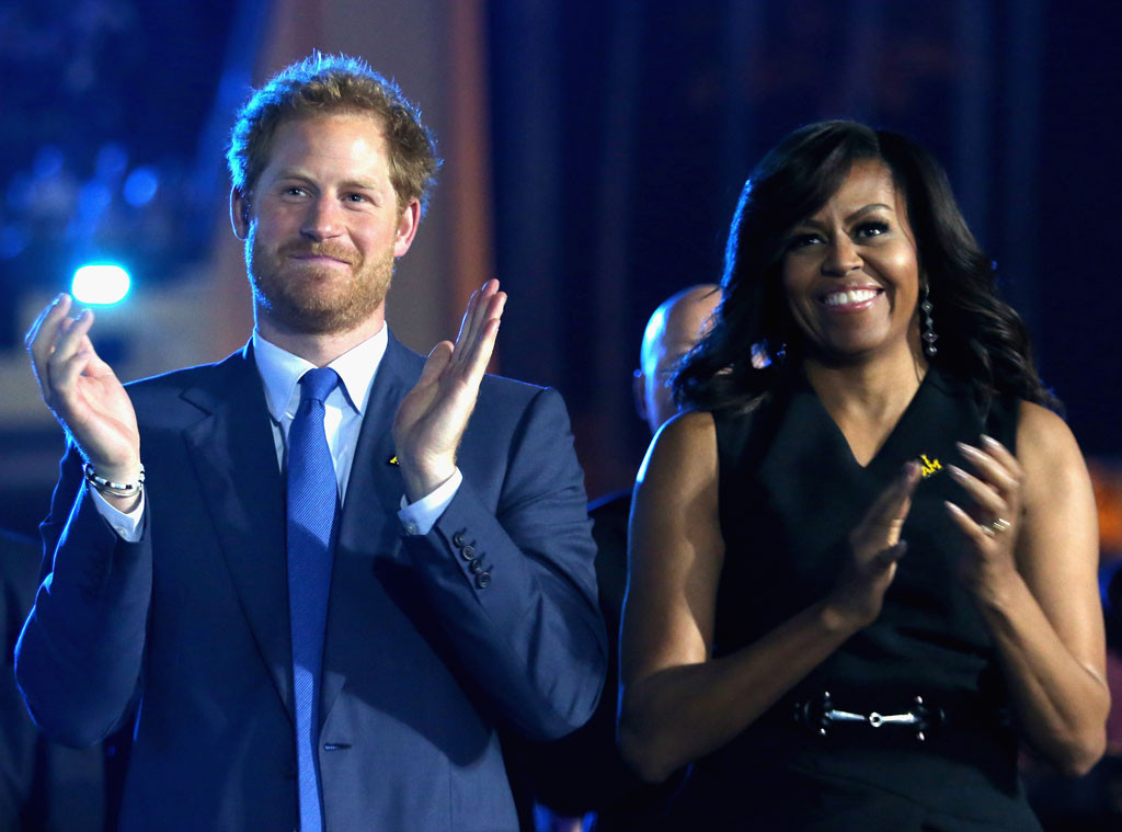 Prince Harry, Michelle Obama Prince Harry, Michelle Obama